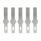 Excel Blades #17A Narrow Chisel Replacement Blade – Carbon Steel Precision Craft Blade, Fits K1, K3, K17, K18, K26, K30, K71 Handles, Made in USA (Pack of 5 or 100)